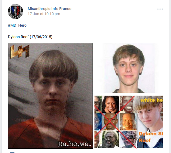 Zutiefst menschenverachtendes Weltbild: Misanthropic Division feiert den rassistischen Massenmörder Dylann Roof