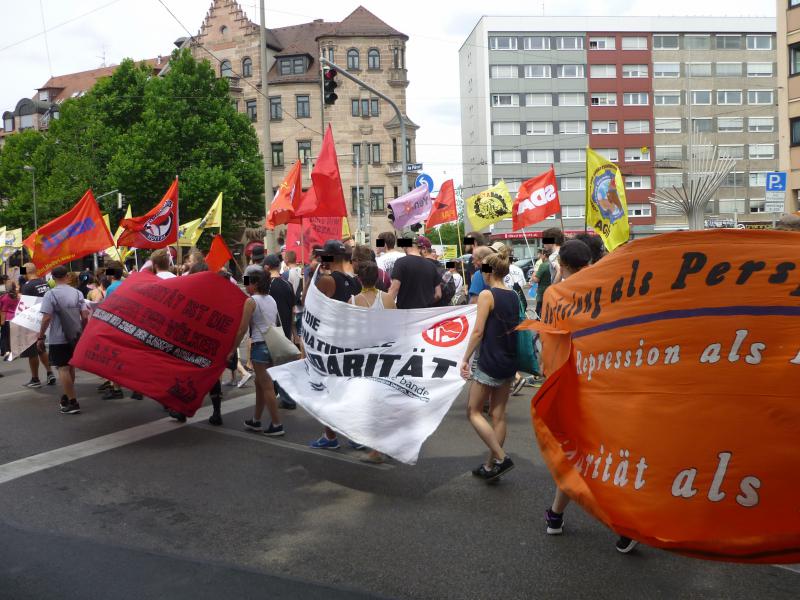 Solidemo für die ATIK-Gefangenen (Nürnberg)