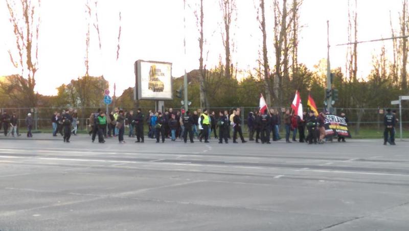 Montagsdemo in Marzahn - Der letzte Rest