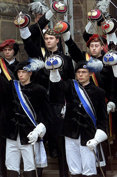 Burschenschaftler auf der Wartburg in Eisenach (2001)