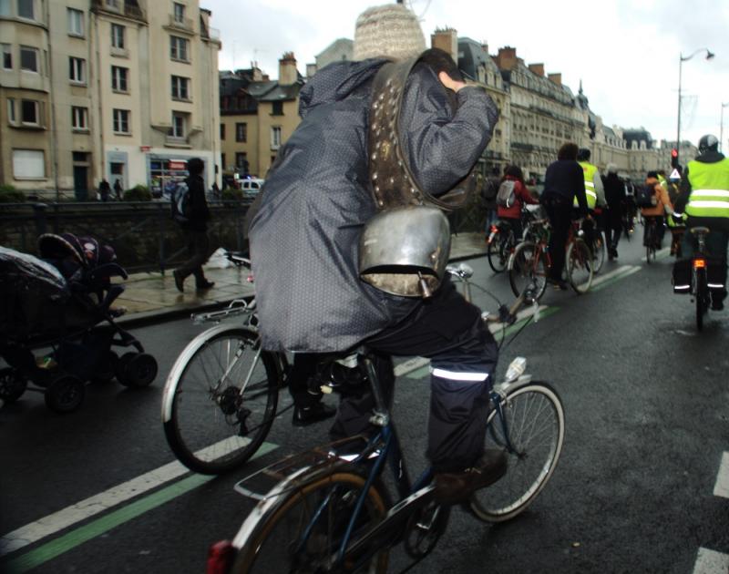 Fahrrad mit Kuhglocke