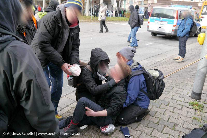 Widerstand gegen NPD Bundesparteitag in Weinheim 9