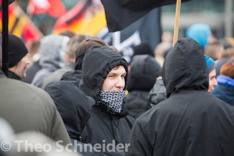 Lukas Lippitz bei Demo 12.3.16 Leipzig