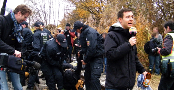 Castor-Südblockade am 6.11.2010