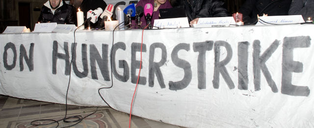 banner: on hungerstrike