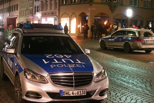 Villingen-Schwenningen: Rechtsradikale demonstrieren auf Marktplatz (12)