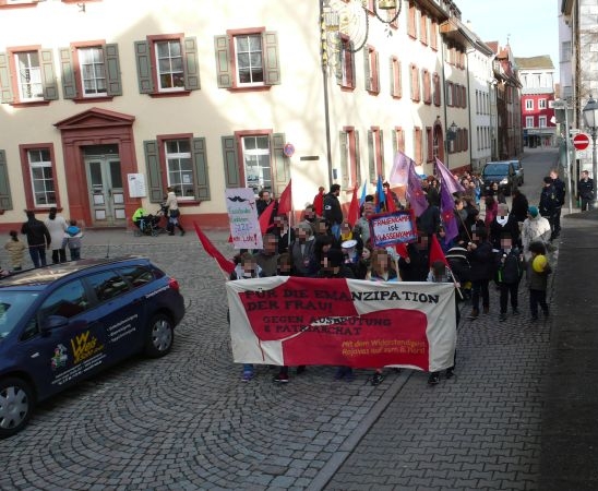 Demonstration in der Kanzleigasse