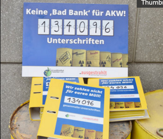 Keine "Bad Bank" für AKW!