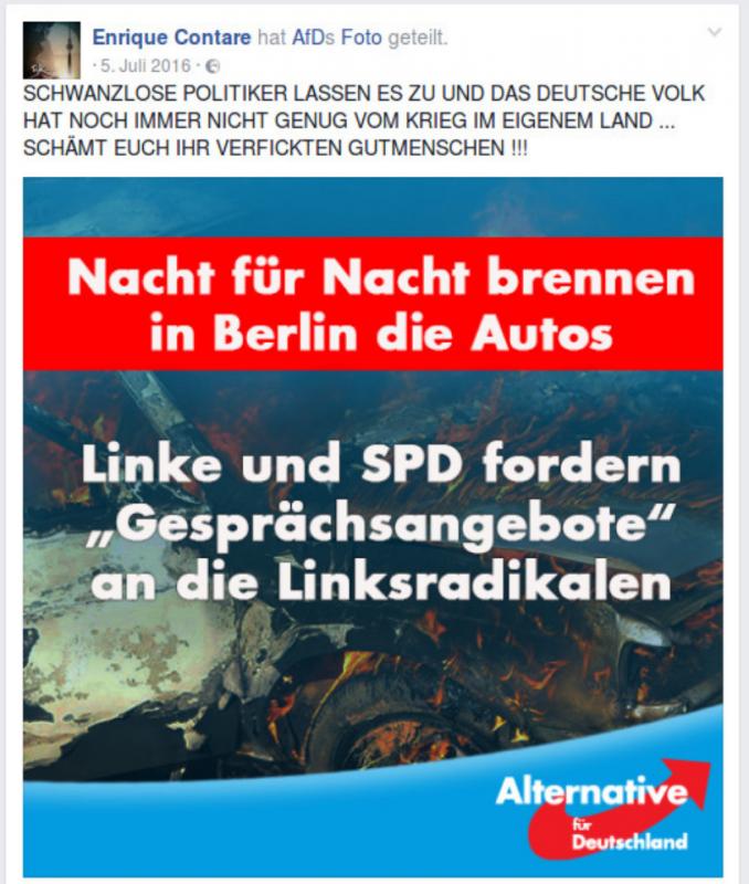 Bild 12 "Contare" am 05.07.16, Facebook-Posting