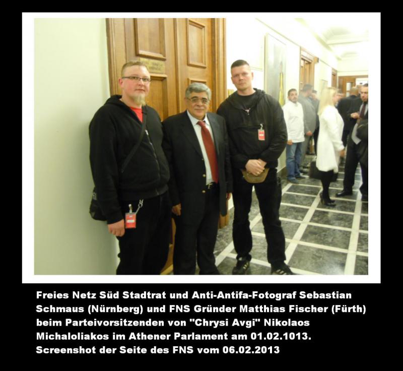 Die Nazis Sebastian Schmaus, Matthias Fischer und Nikolaos Michaloliakos