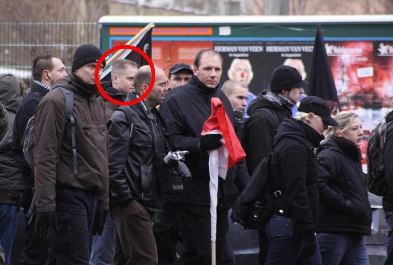 Stefan Feuerbach beim Naziaufmarsch in Dresden 2010