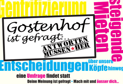 Flyer zur Befragung des Gostenhof