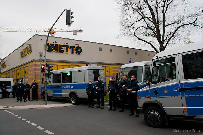 Die Straßen sind abgesperrt