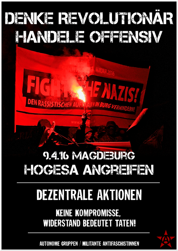 Plakat Hogesa angreifen