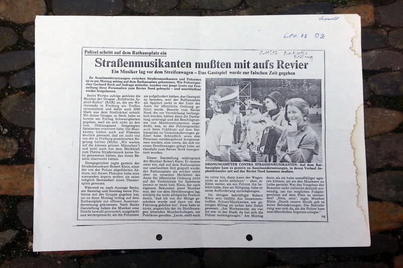 Presse zum RAK-Treffen vom 1. bis 4. Oktober 1987 in Freiburg