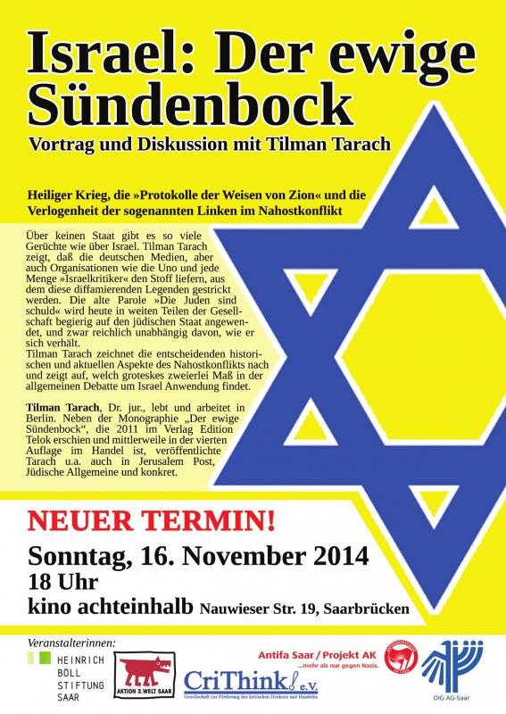 Veranstaltung mit Tilman Tarach am 16.11.2014