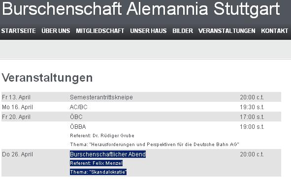 Burschenschaft Alemannia Stuttgart