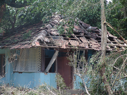 A building of Sencholai, destroyed in SLAF bombing