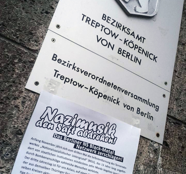 Sind dem Bezirksamt die neuerlichen Aufdeckungen um den Treptow-Köpenicker Neonazi Hendrik Möbus bekannt, [...] der im Ortsteil Plänterwald einen internationalen Neonazi-Versandhandel betreibt, zum Dunstkreis des NSU zählte [...]"