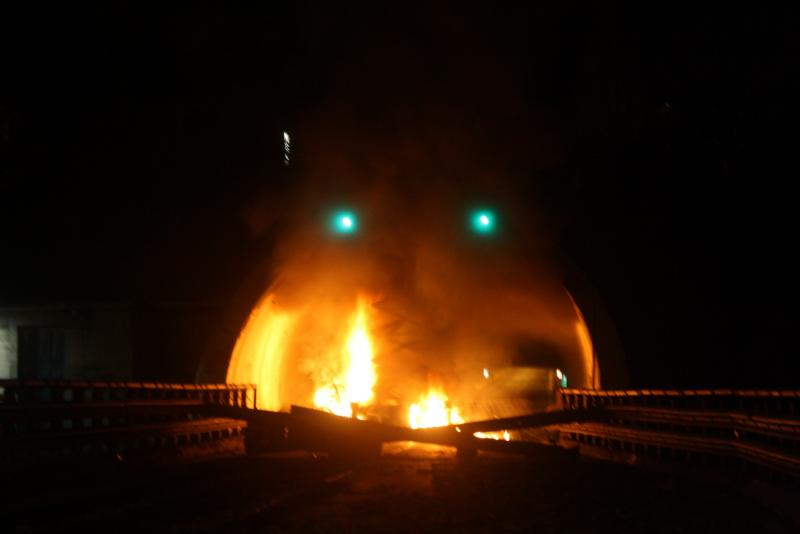 burning barricades in susa valley