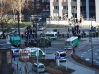 Wasserwerfer am Uniplatz, 15:15