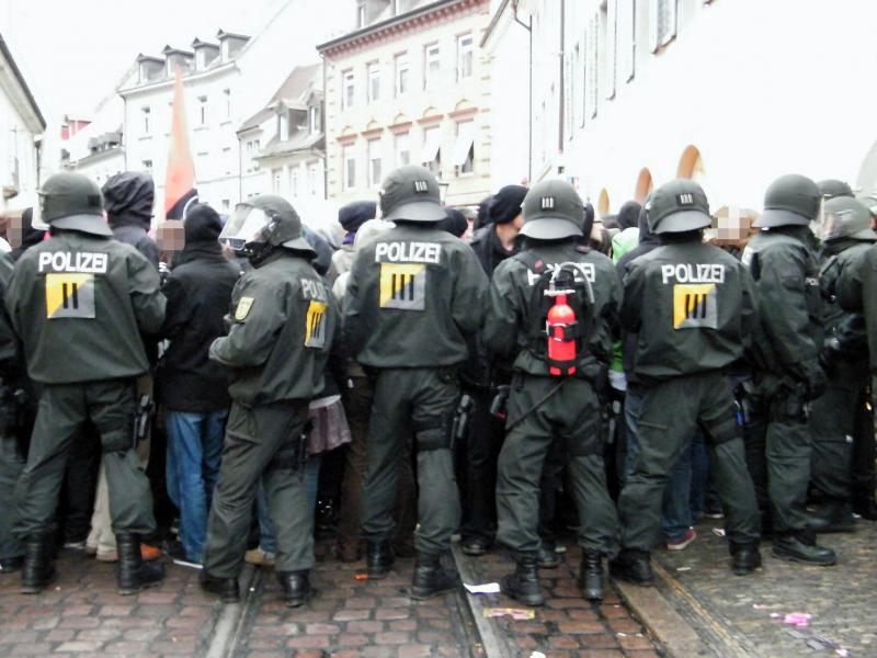 Antifaschistische Demonstration am 14. November 2009 in Freiburg