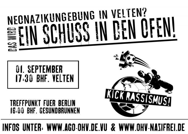 Neonazis in Velten? Ein Schuss in den Ofen!