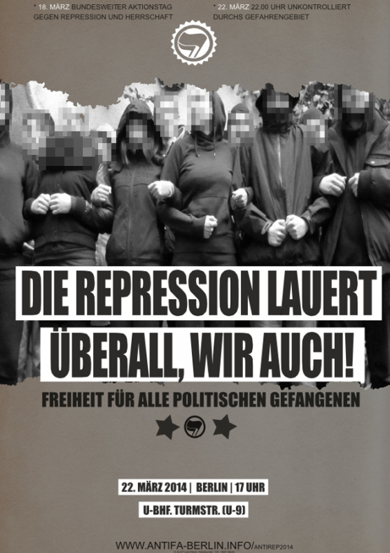 Die Repression lauert überall, wir auch!