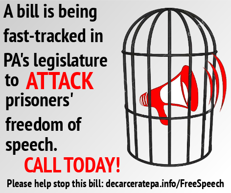 Stop PA's anti speech bill against prisoners!