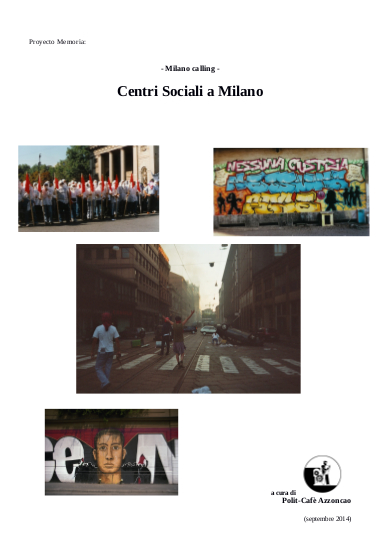 centri sociali a milano - cover