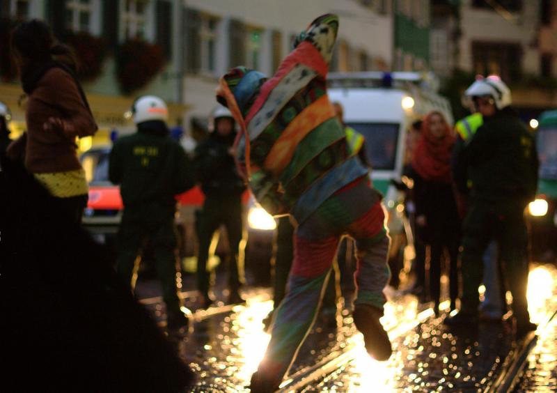 Antifaschistische Demonstration in Freiburg am 14.11.2009