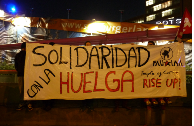 Solidaridad con la huelga