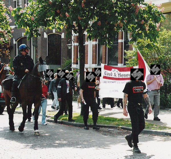 Racial Voluteer Force - foto von der rvf-siteNVU - Demonstration am 14.Mai 2005 in Arnhem.