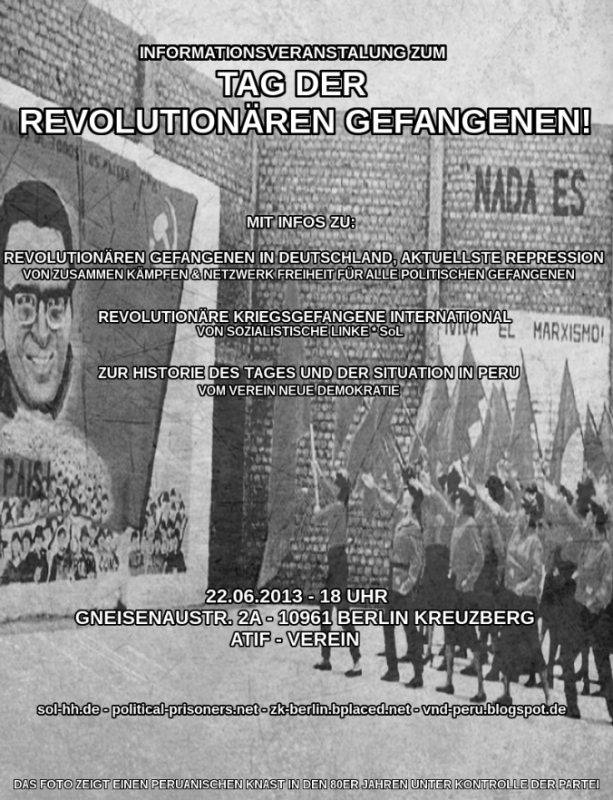 Flyer - Tag der revolutionären Gefangenen