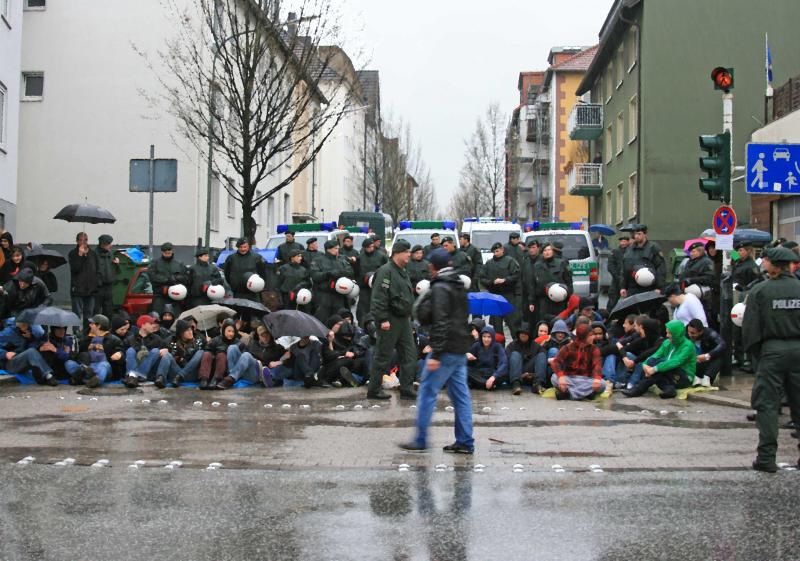 Blockade gegen Pro NRW