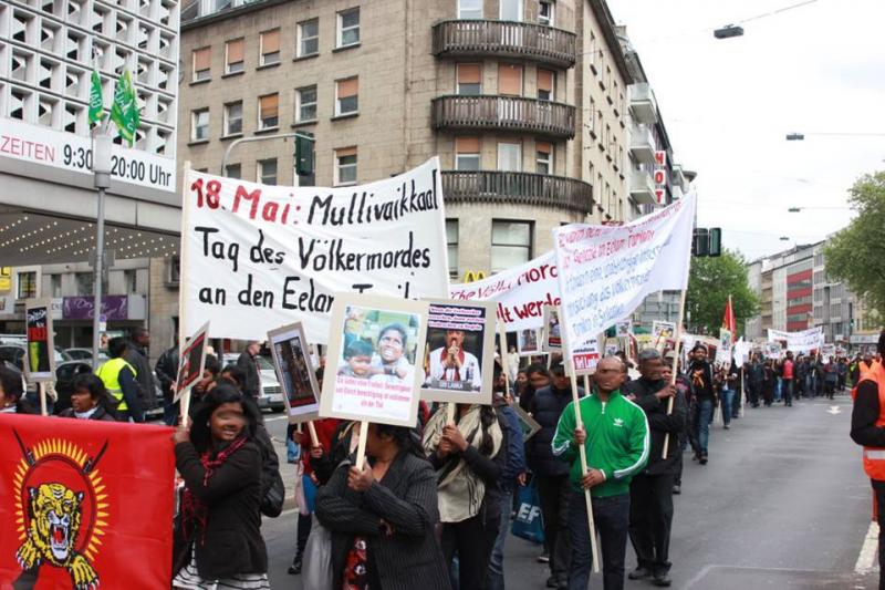  „Tamils Genocide Day“ Gedenk-Demonstration Düsseldorf von 18. Mai.