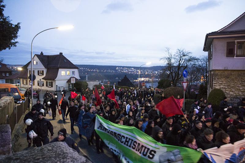 Proteste gegen die faschistische Fackelmahnwache 2017 3