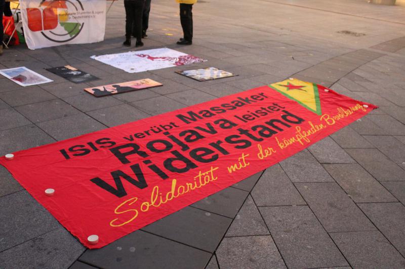 Rojava leistet Widerstand-Solidarität mit der kämpfenden Bevölkerung