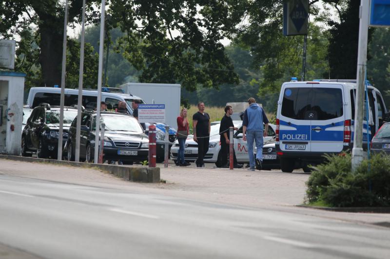 Kontrolle auf Tankstelle bei Kirchweyhe