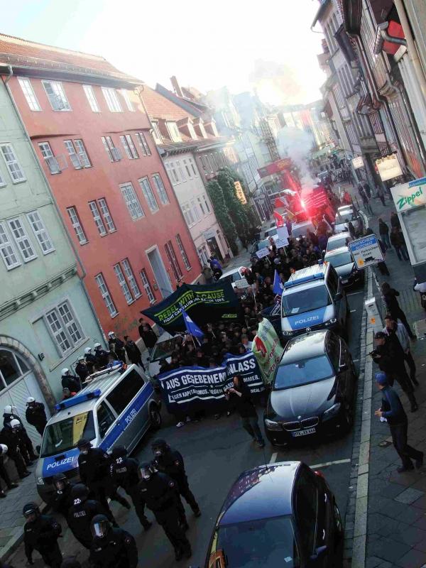 Demo in der Roten Straße