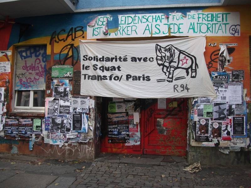 Solidarität mit dem geräumten Transfo