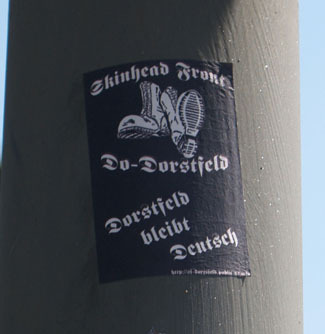 Aufkleber der Skinheadfront Dorstfeld