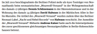 „Nacht und Nebel-Records“ &  „Wearwolf-Versand“: Dennis Schünemann, David Halwass, Andreas Kaiser