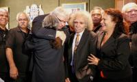Kevin Rudd hugs members of the stolen generations during a breakfast in Sydney to mark the anniversary of the national apology.