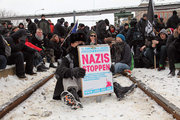 Gesellschaftspolitisches Engagement, wie hier bei den Blockaden gegen einen Naziaufmarsch in Dresden, wird als »extremistisch« verunglimpftFoto: Björn Kietzmann