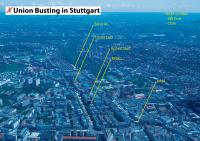 Union Busting im Stuttgarter Stadtbild