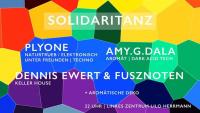 Flyer Solidaritanz - Soliparty für das Bündnis gegen die "DfA"