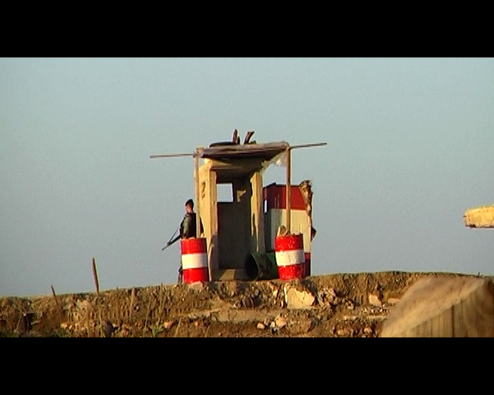 Film still from "Nahr al-Bared: Checkpoints and more" by a-films