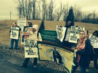 Solidarity with Mumia outside SCI Mahanoy prison(04/04/2015)