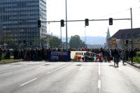 Blockadeversuch gege die "Demo für alle" 2015